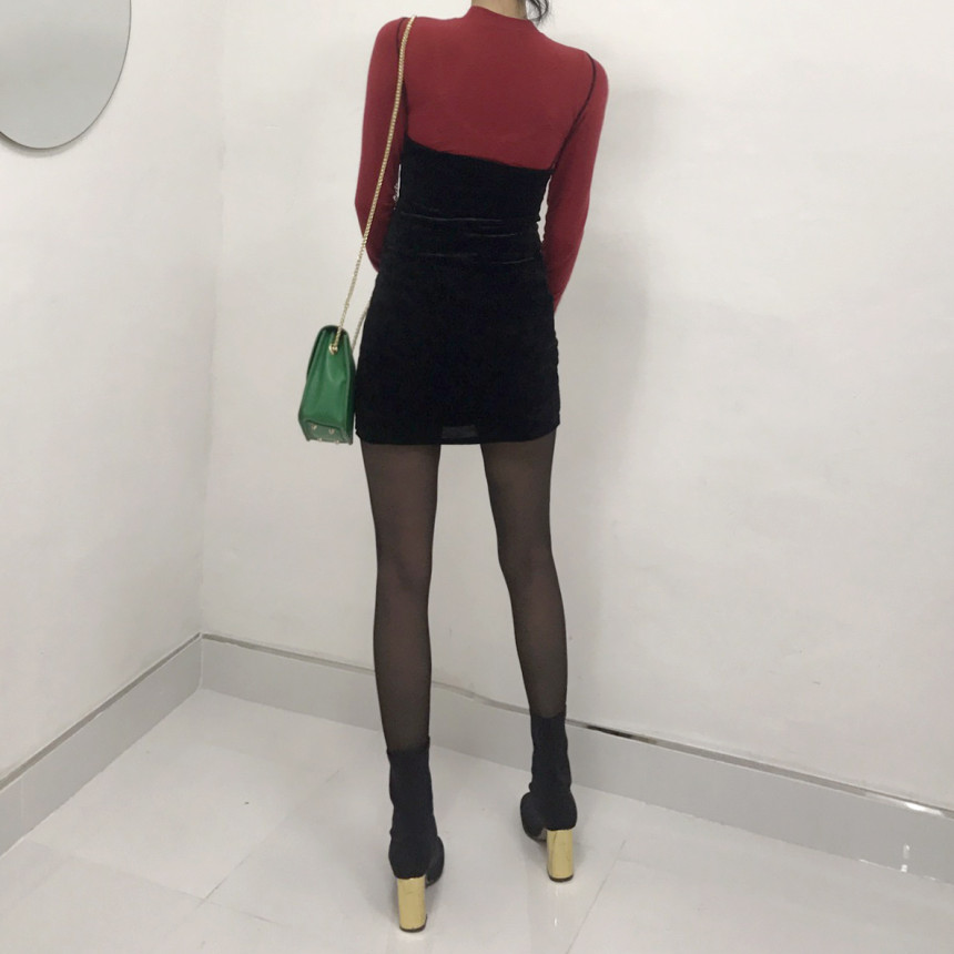 Velvet Bustier Nashi Dress Party New Year's Day