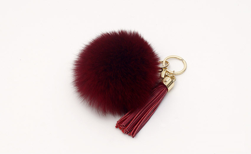 Foxper Tassel Key Holder Bag Decorative Car Keyrin