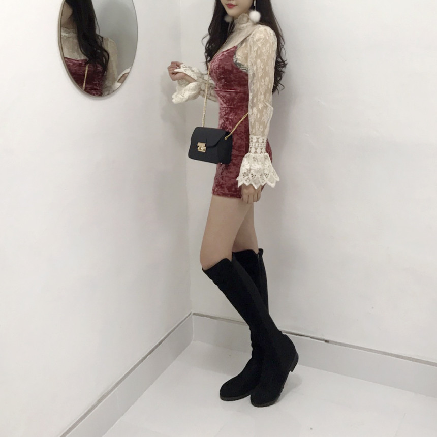 Velvet Bustier Nashi Dress Party New Year's Day