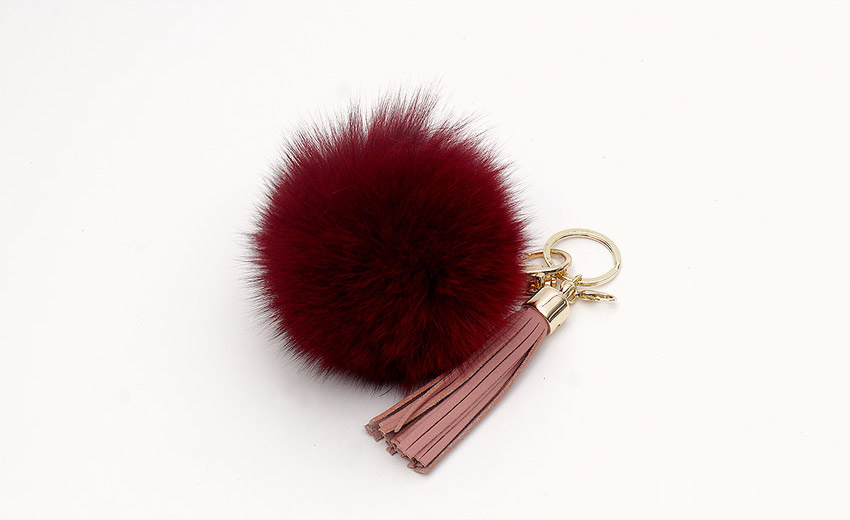 Foxper Tassel Key Holder Bag Decorative Car Keyrin