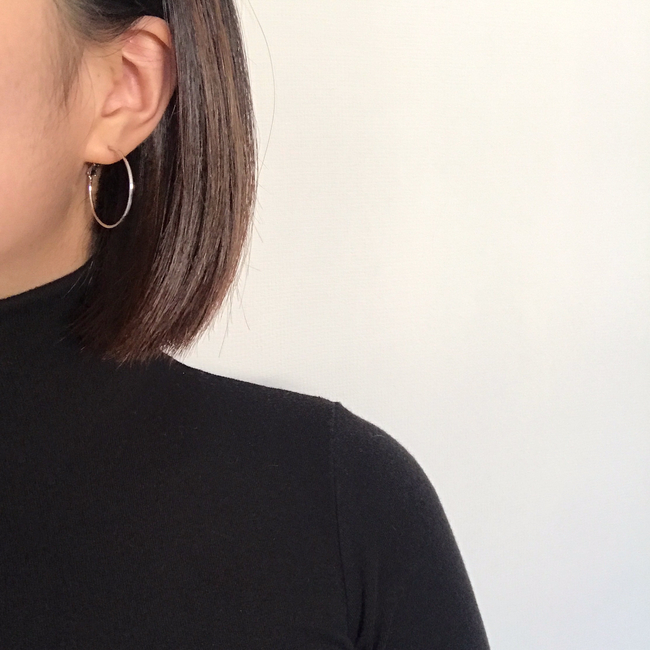 Basic Daily Silver Necklace Ring Earrings 7size Ri