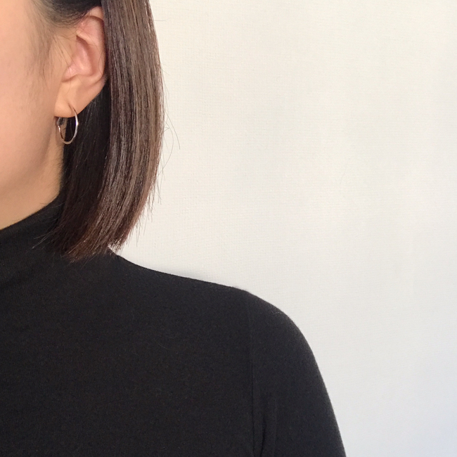 Basic Daily Silver Necklace Ring Earrings 7size Ri
