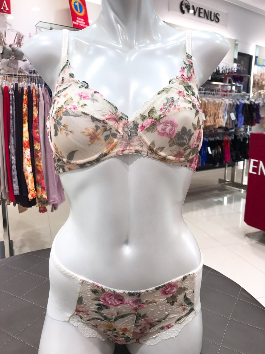Flower Pull Cup Single Bra VBR0826 CR Romantic Sen