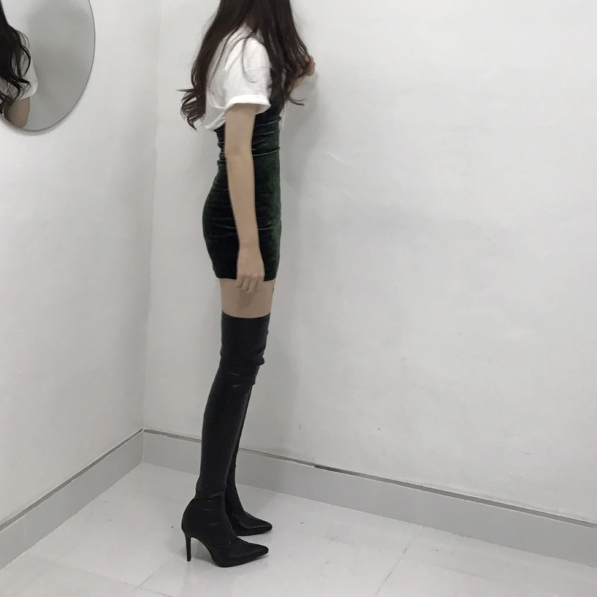 Velvet Bustier Nashi Dress Party New Year's Day