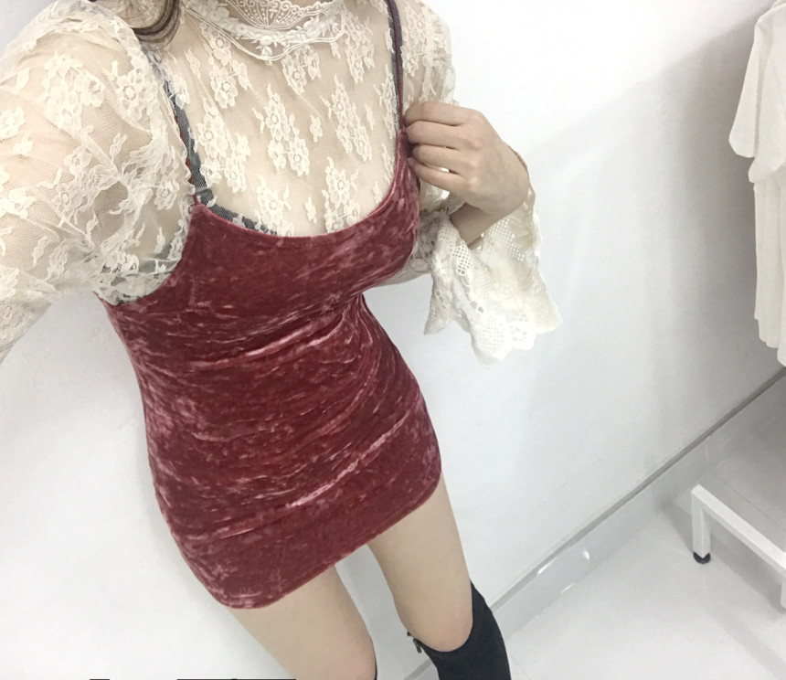 Velvet Bustier Nashi Dress Party New Year's Day