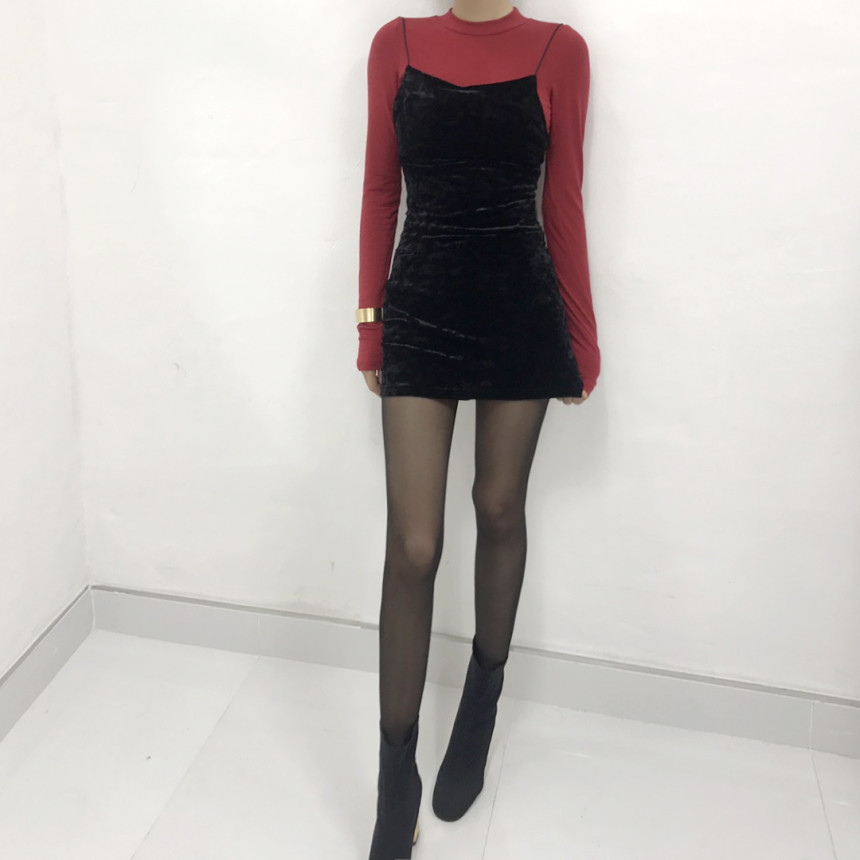 Velvet Bustier Nashi Dress Party New Year's Day