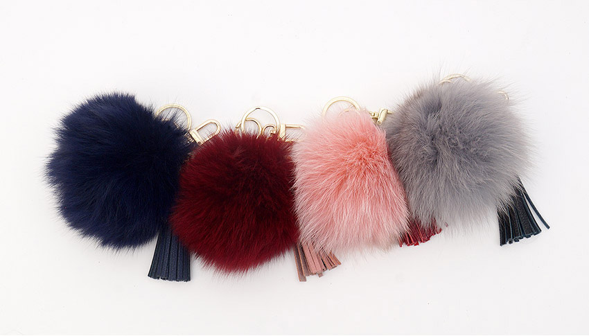 Foxper Tassel Key Holder Bag Decorative Car Keyrin