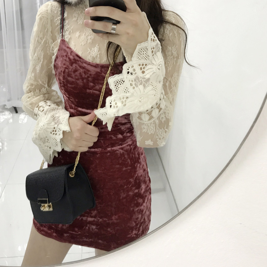 Velvet Bustier Nashi Dress Party New Year's Day