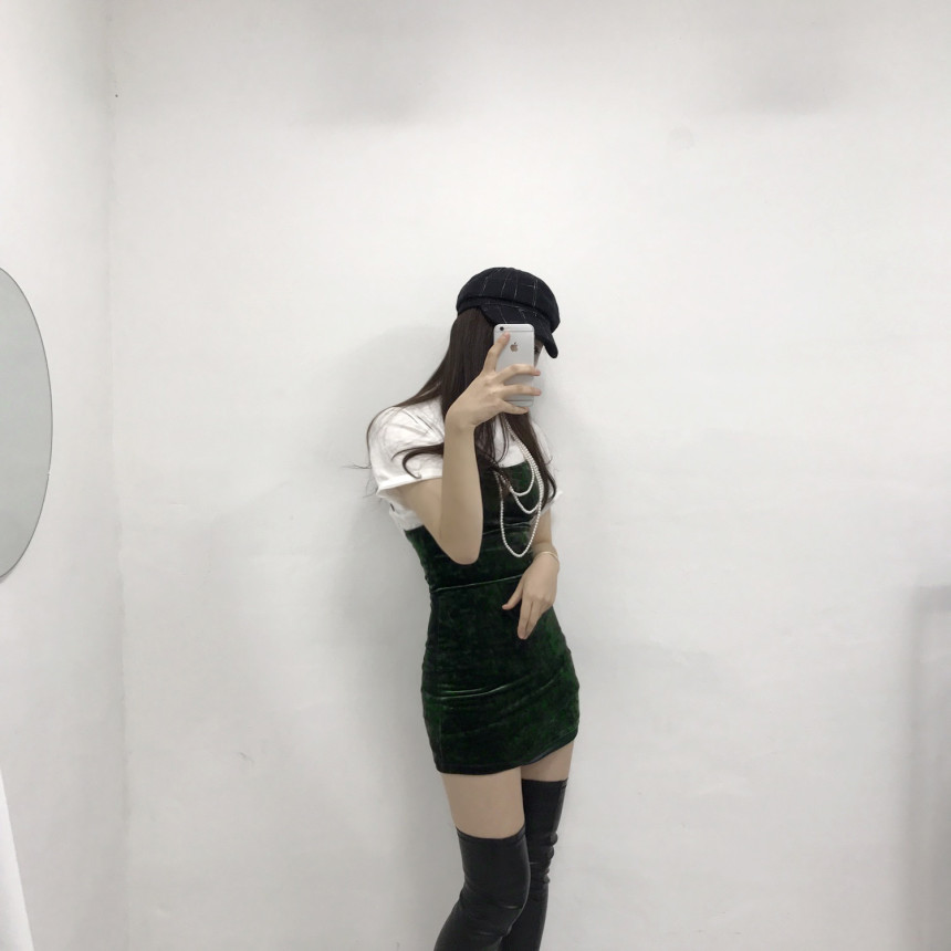 Velvet Bustier Nashi Dress Party New Year's Day