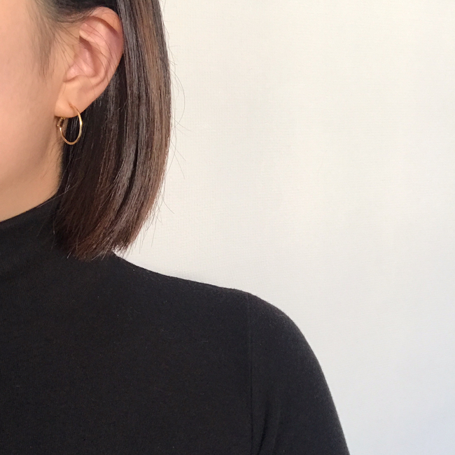 Basic Daily Silver Necklace Ring Earrings 7size Ri