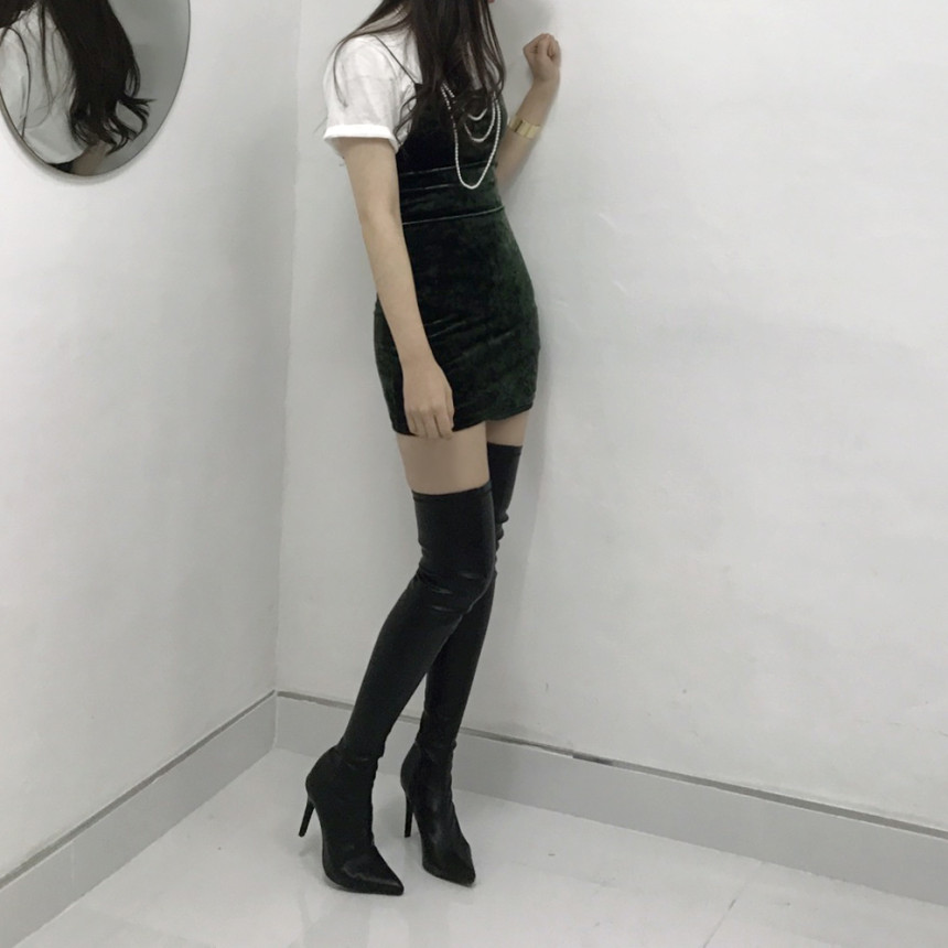 Velvet Bustier Nashi Dress Party New Year's Day