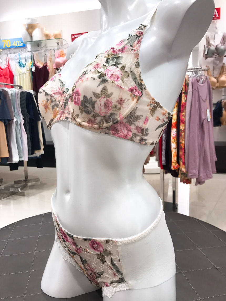 Flower Pull Cup Single Bra VBR0826 CR Romantic Sen