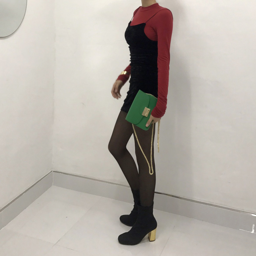 Velvet Bustier Nashi Dress Party New Year's Day