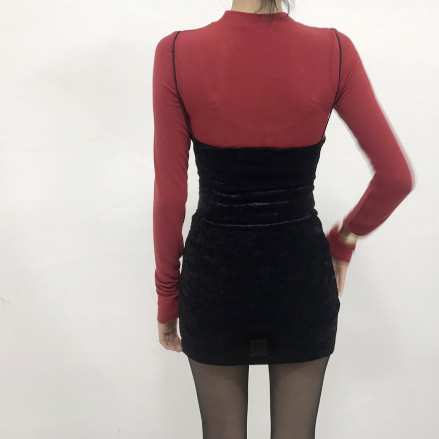 Velvet Bustier Nashi Dress Party New Year's Day