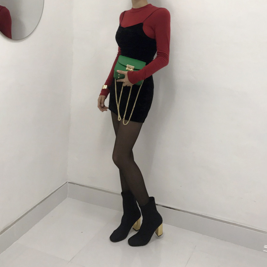 Velvet Bustier Nashi Dress Party New Year's Day