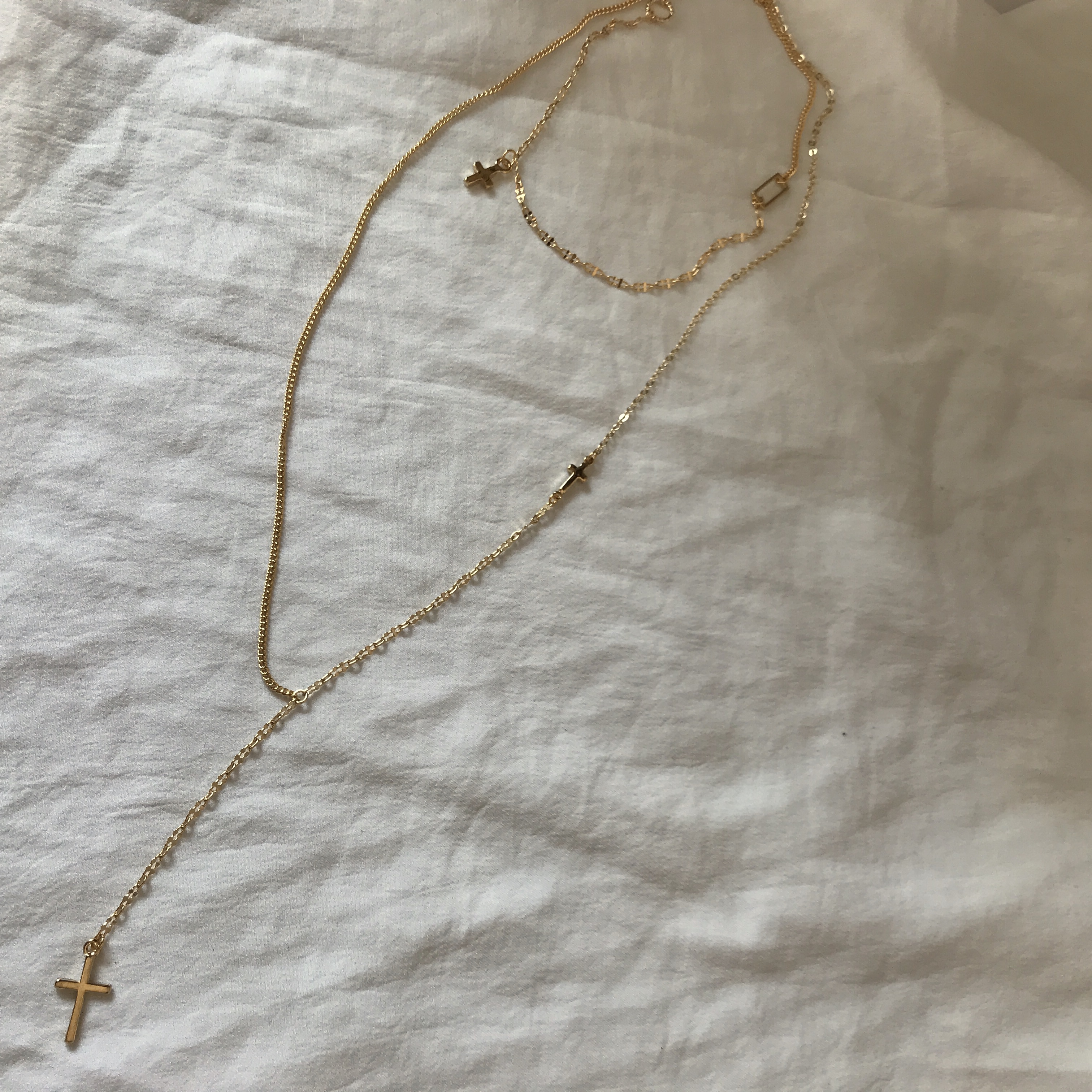 GORDI CRI Chain Layered Necklaces Daily Round Uniq