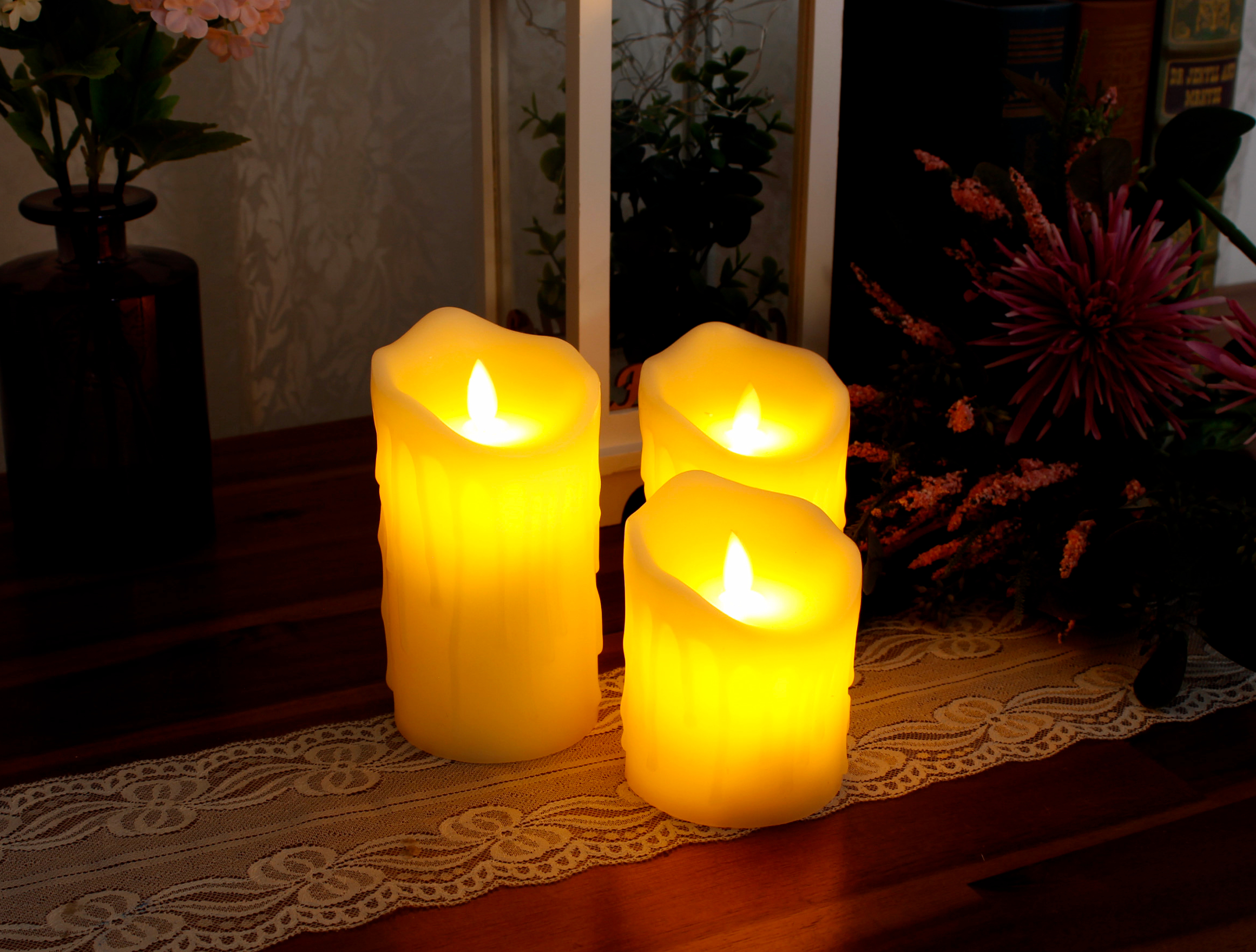 LED candle battery candle candle event 3P set with