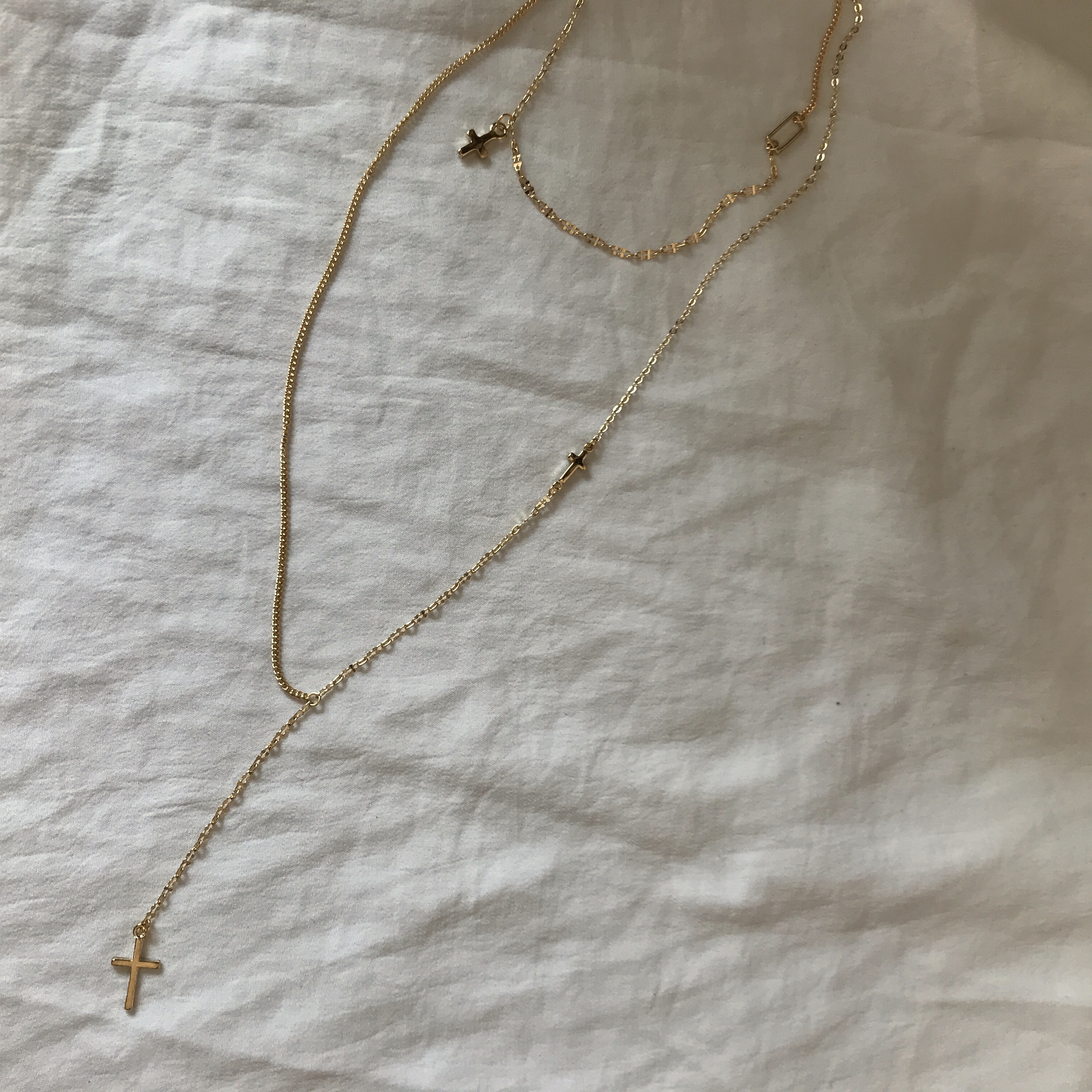 GORDI CRI Chain Layered Necklaces Daily Round Uniq