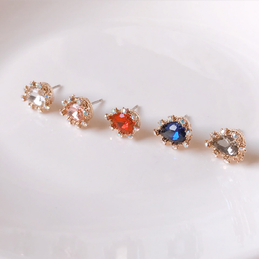 Holiday Crystal Long Drop Earrings Water Drop Jewe