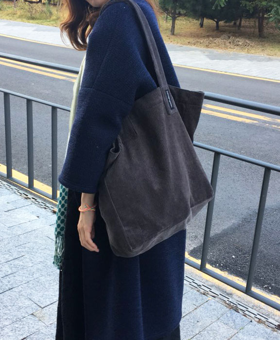 TOTE ECO SHOPPING TRAVEL Free Shipping Charcoal Gr