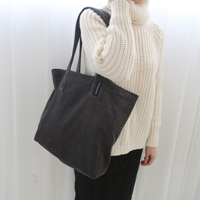 TOTE ECO SHOPPING TRAVEL Free Shipping Charcoal Gr