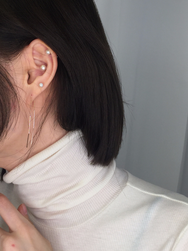 Pinpin drop earrings Pinpin silver drop 925 silver