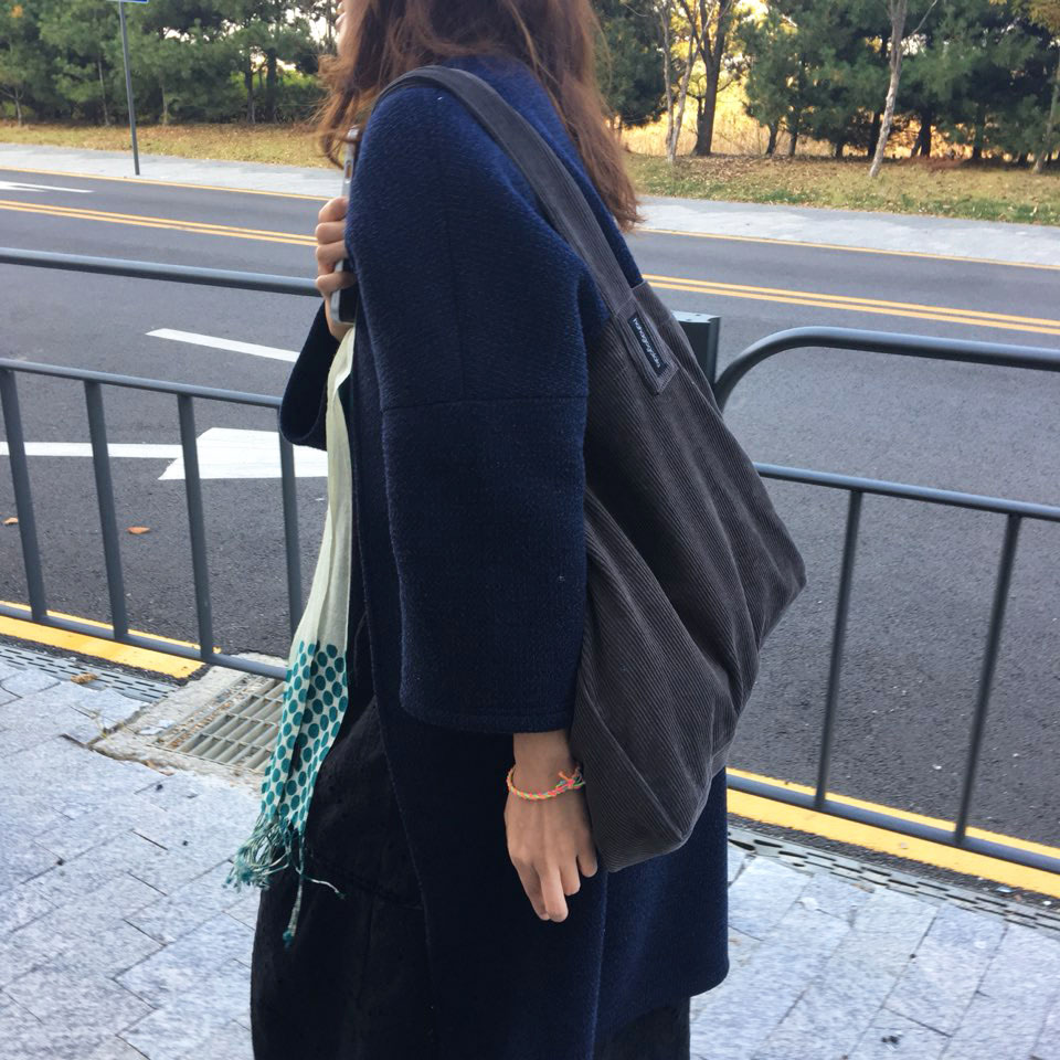 TOTE ECO SHOPPING TRAVEL Free Shipping Charcoal Gr