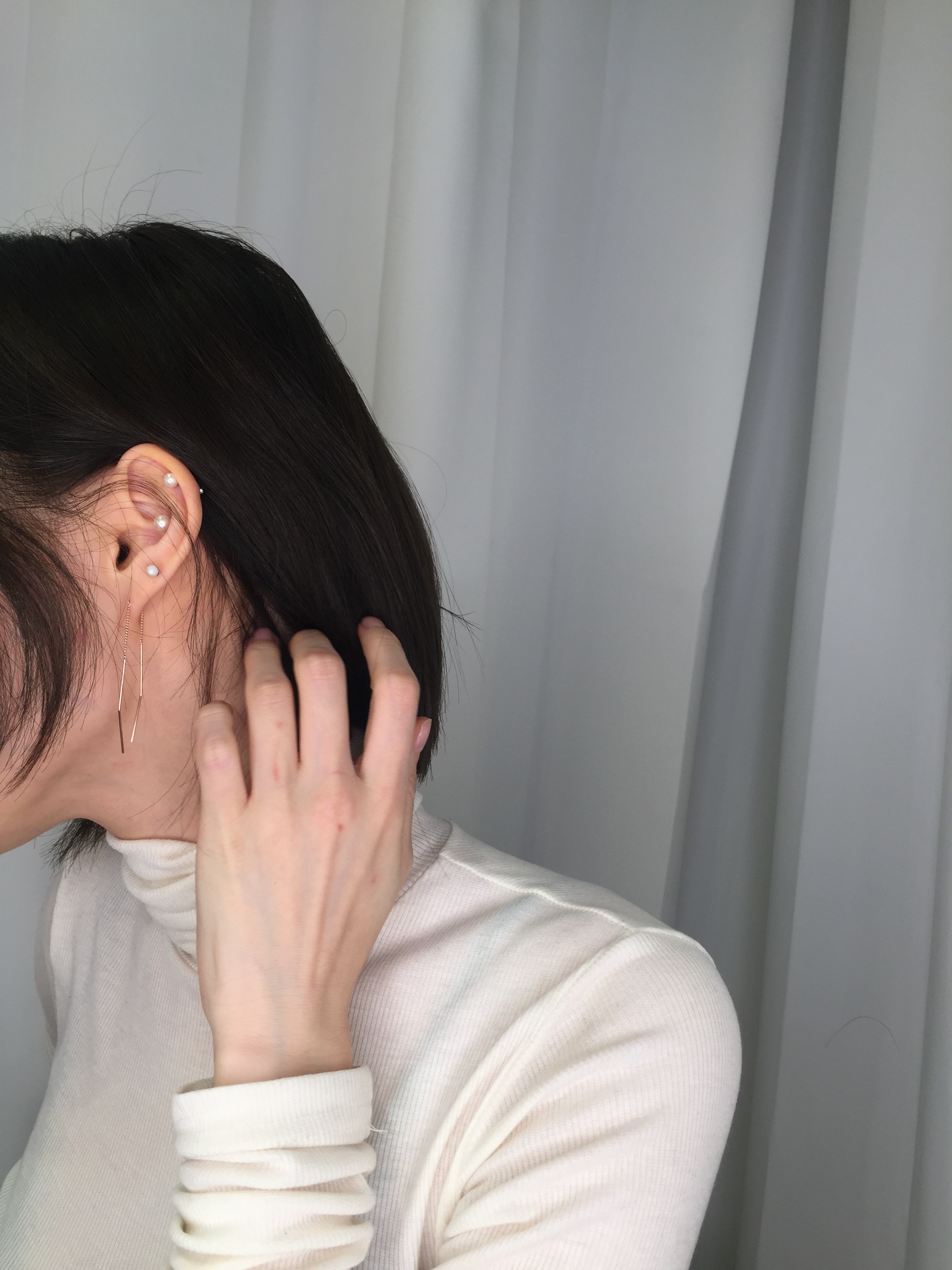 Pinpin drop earrings Pinpin silver drop 925 silver