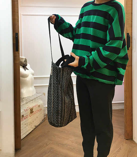 TOTE ECO SHOPPING TRAVEL Knit Shoulder Eco Bag Boh