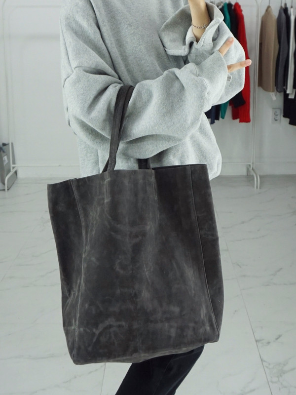 TOTE ECO SHOPPING TRAVEL Suede Simple Shopper Shou