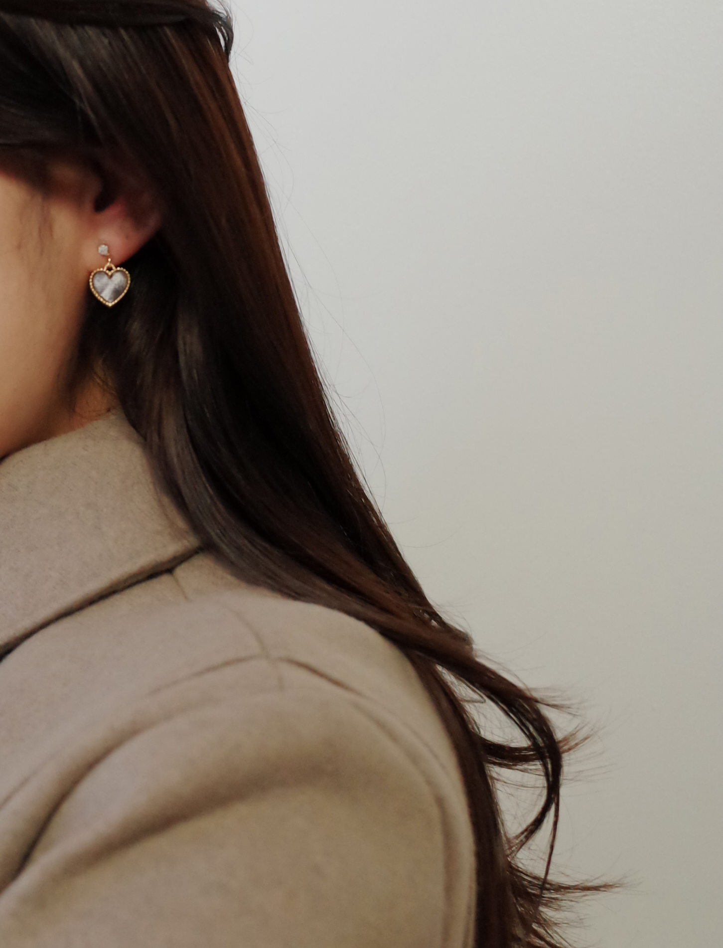 6colors Velvet Mini Heart Lovely Earrings Stylish 