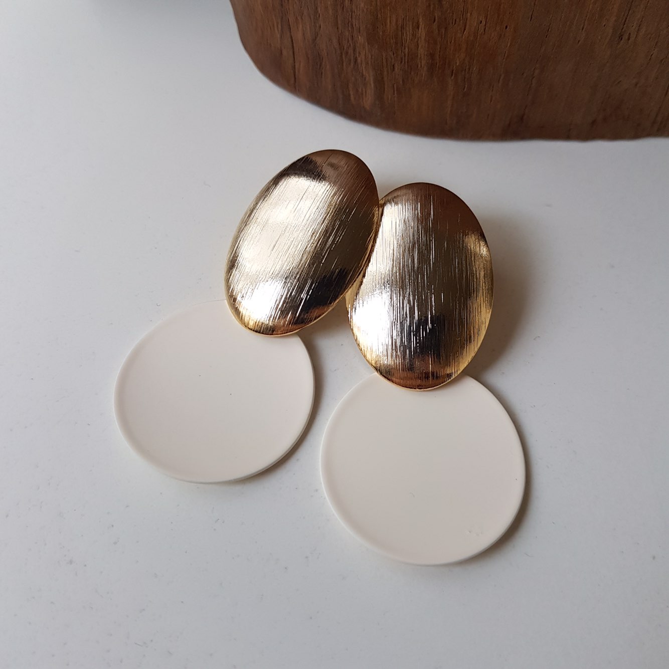 KINMONO moonlight drop earrings 3color Retro fashi