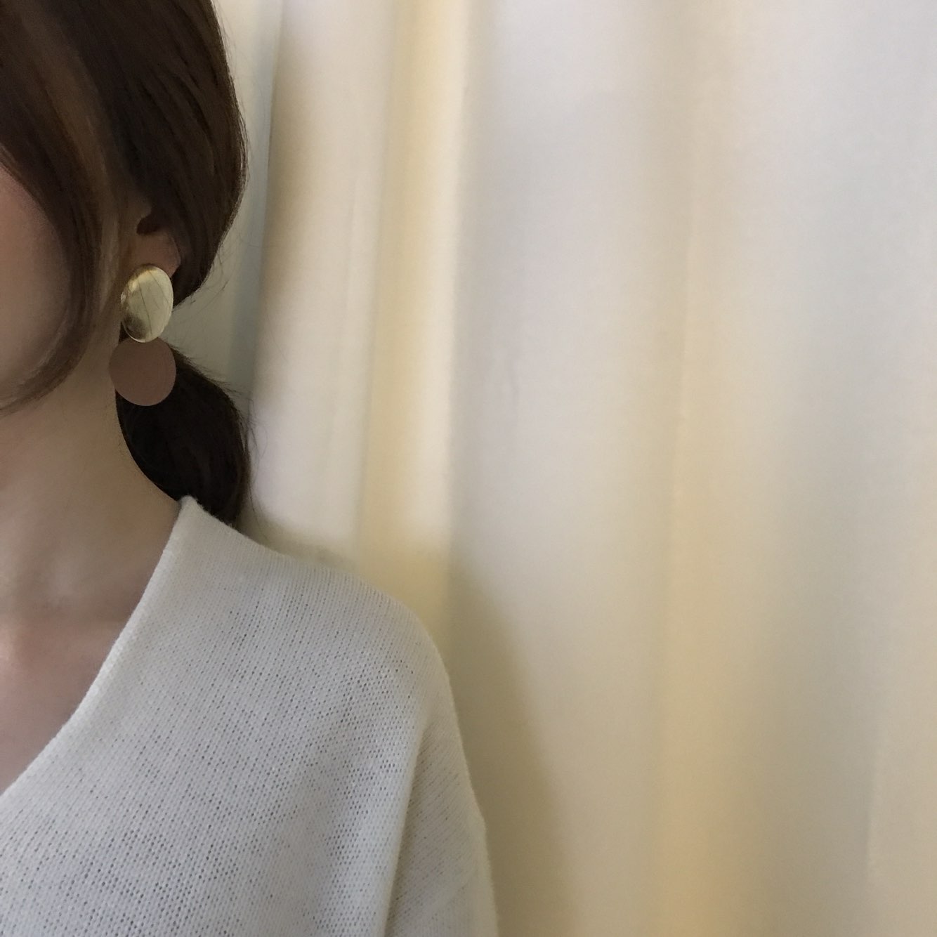 KINMONO moonlight drop earrings 3color Retro fashi