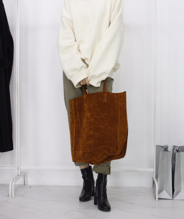 TOTE ECO SHOPPING TRAVEL Suede Simple Shopper Shou