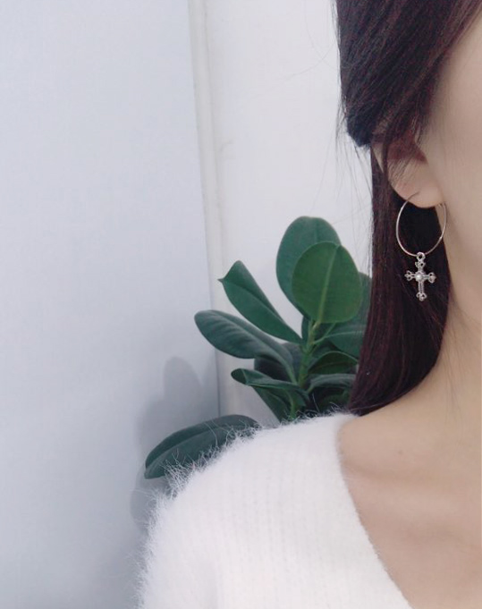 Antique Tassel Cross 10 Piece Set Earrings Antique