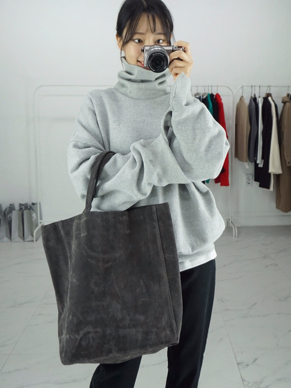 TOTE ECO SHOPPING TRAVEL Suede Simple Shopper Shou