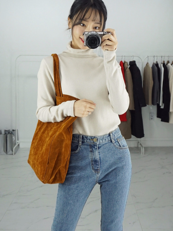 TOTE ECO SHOPPING TRAVEL Suede Simple Shopper Shou