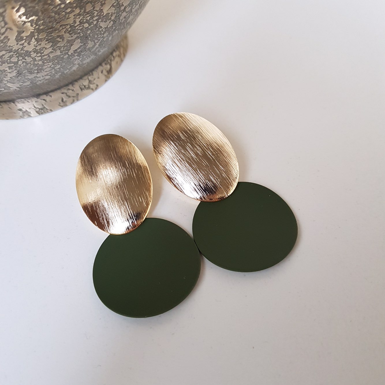 KINMONO moonlight drop earrings 3color Retro fashi