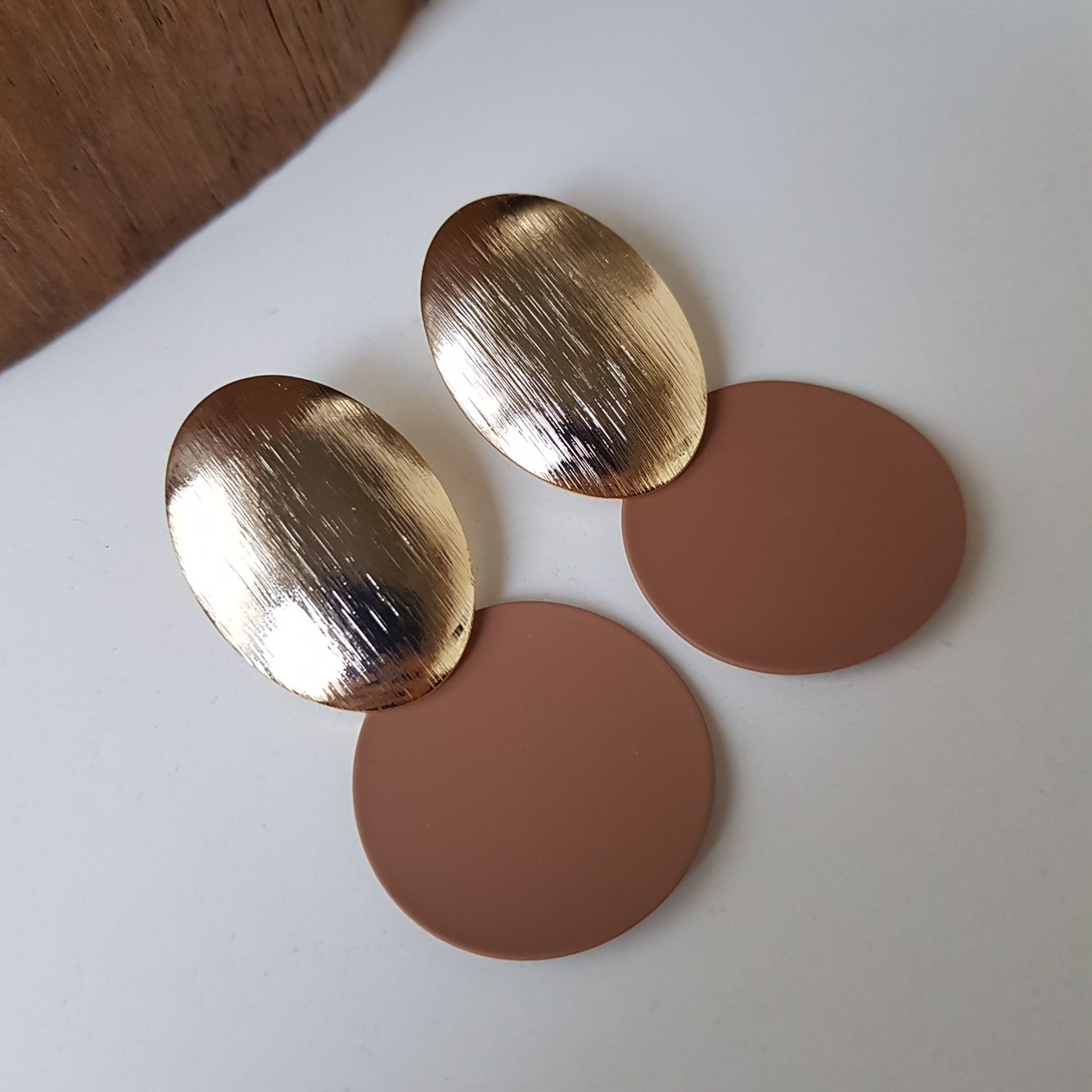 KINMONO moonlight drop earrings 3color Retro fashi