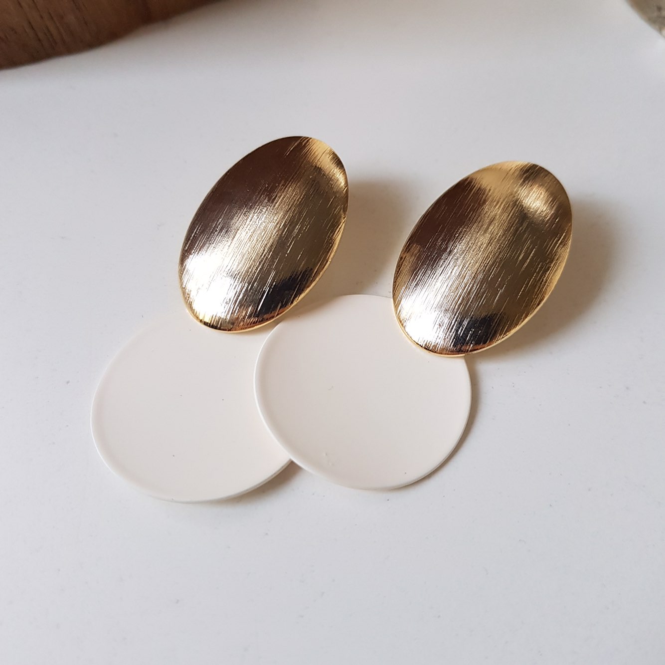 KINMONO moonlight drop earrings 3color Retro fashi