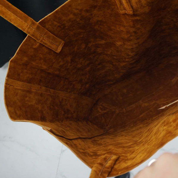 TOTE ECO SHOPPING TRAVEL Suede Simple Shopper Shou