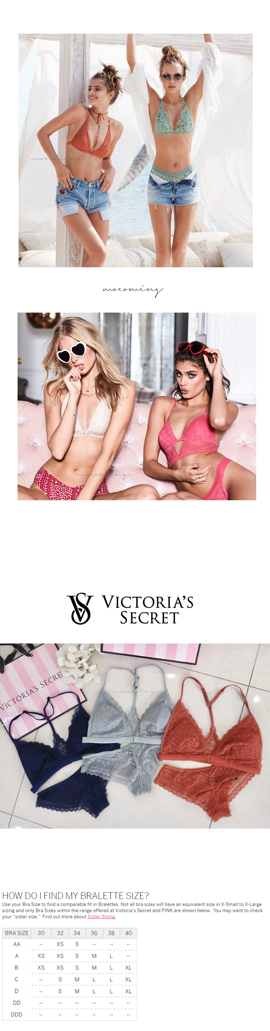 Mokomming Victoria Secret Brat Set Noir 3color Bam