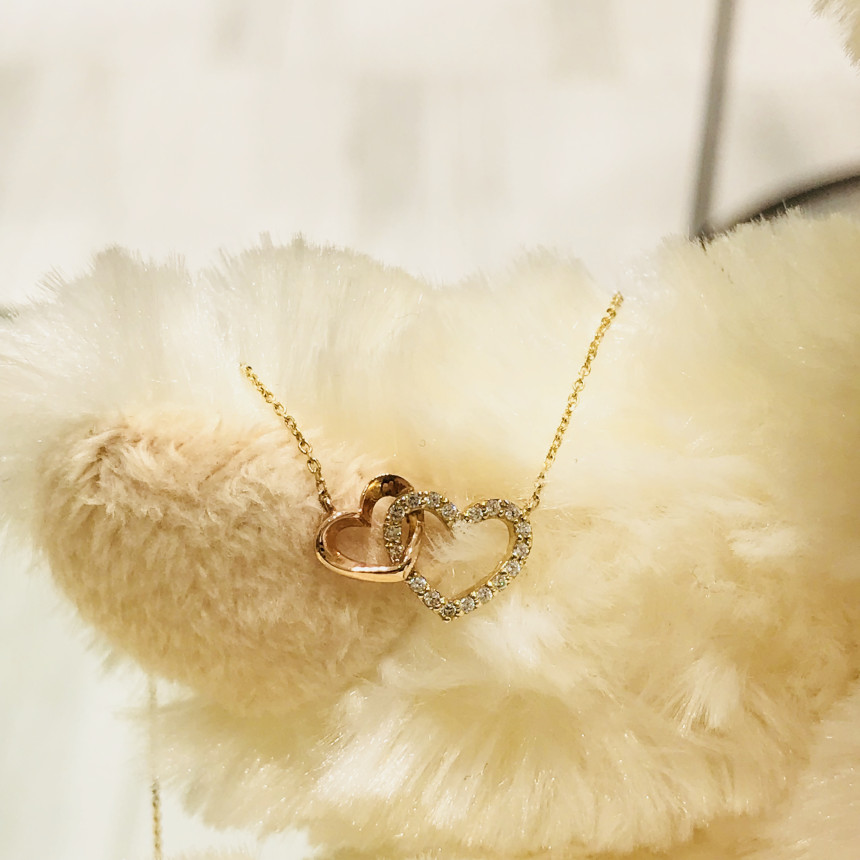 Lloyd Double Heart Necklace LN13144 Pretty dating 