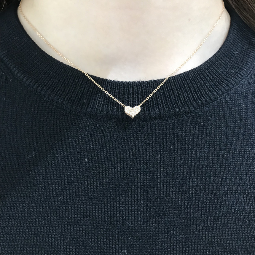 Lloyd Cubic Heart Necklace LN09056 Cute date look 