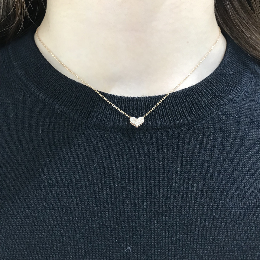 Lloyd Cubic Heart Necklace LN09056 Cute date look 