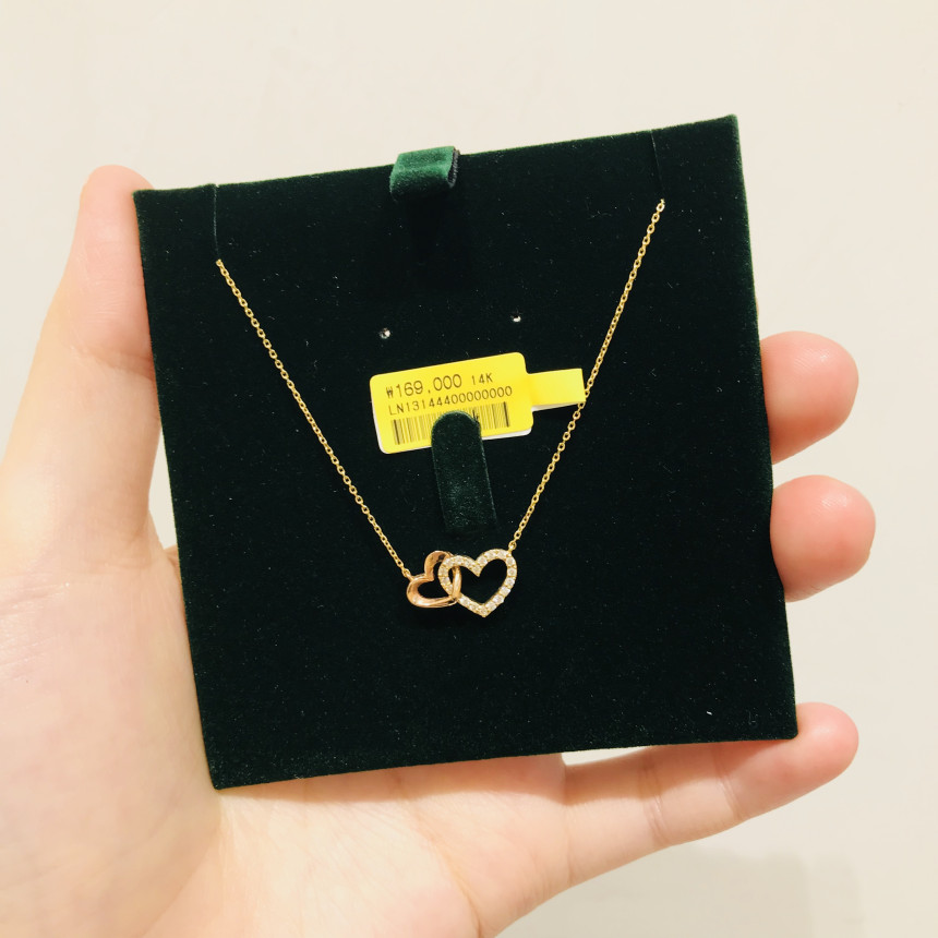 Lloyd Double Heart Necklace LN13144 Pretty dating 