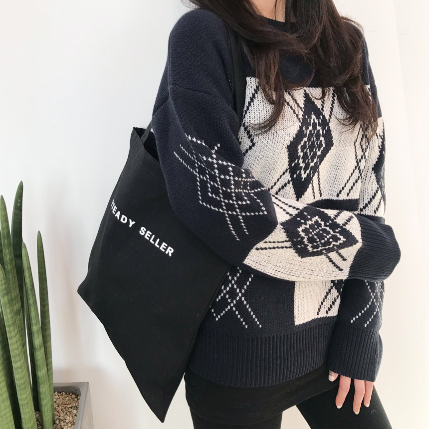 TOTE ECO SHOPPING TRAVEL SS Daily black eco bag op