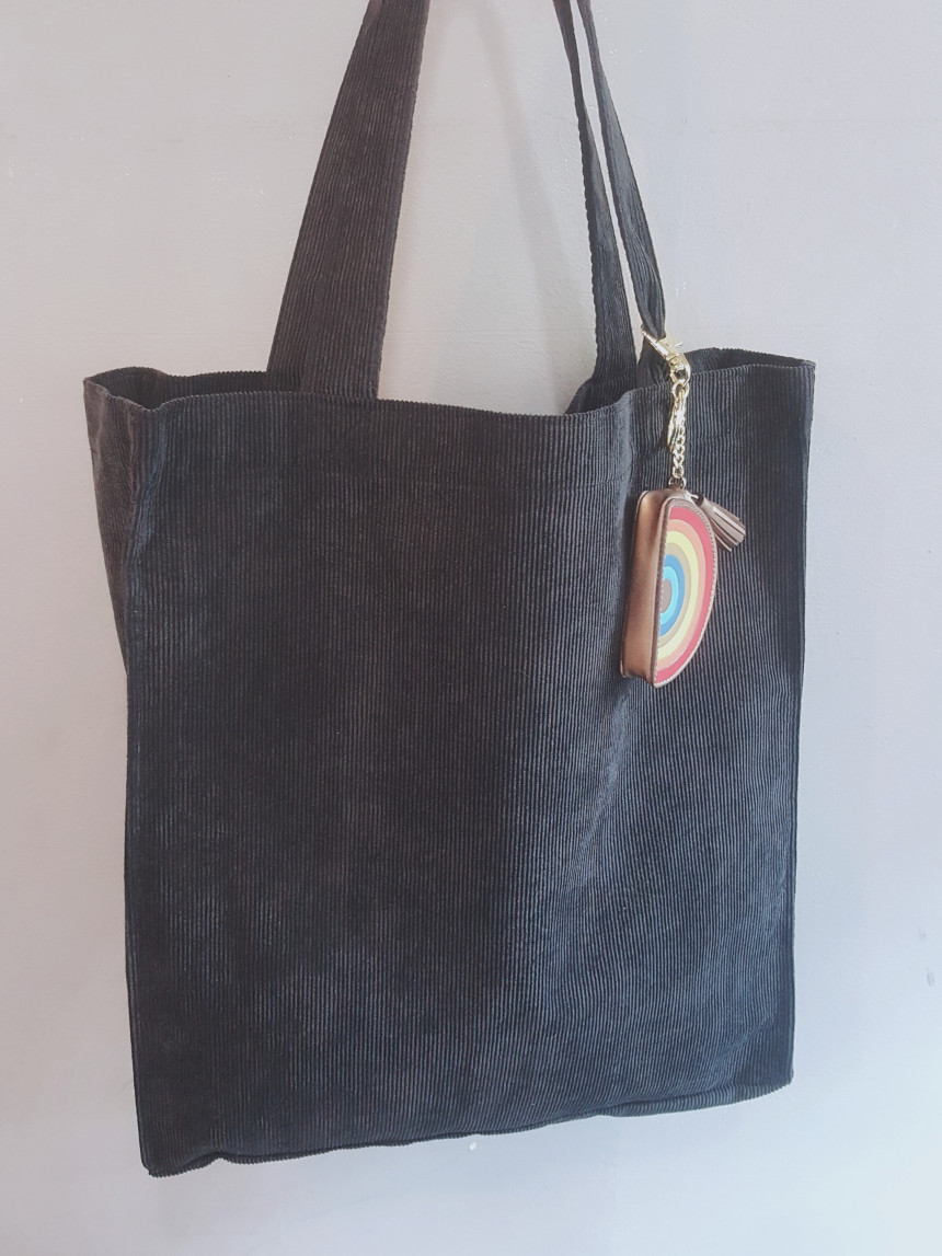 TOTE ECO SHOPPING TRAVEL Big Box Corduroy Eco Bag