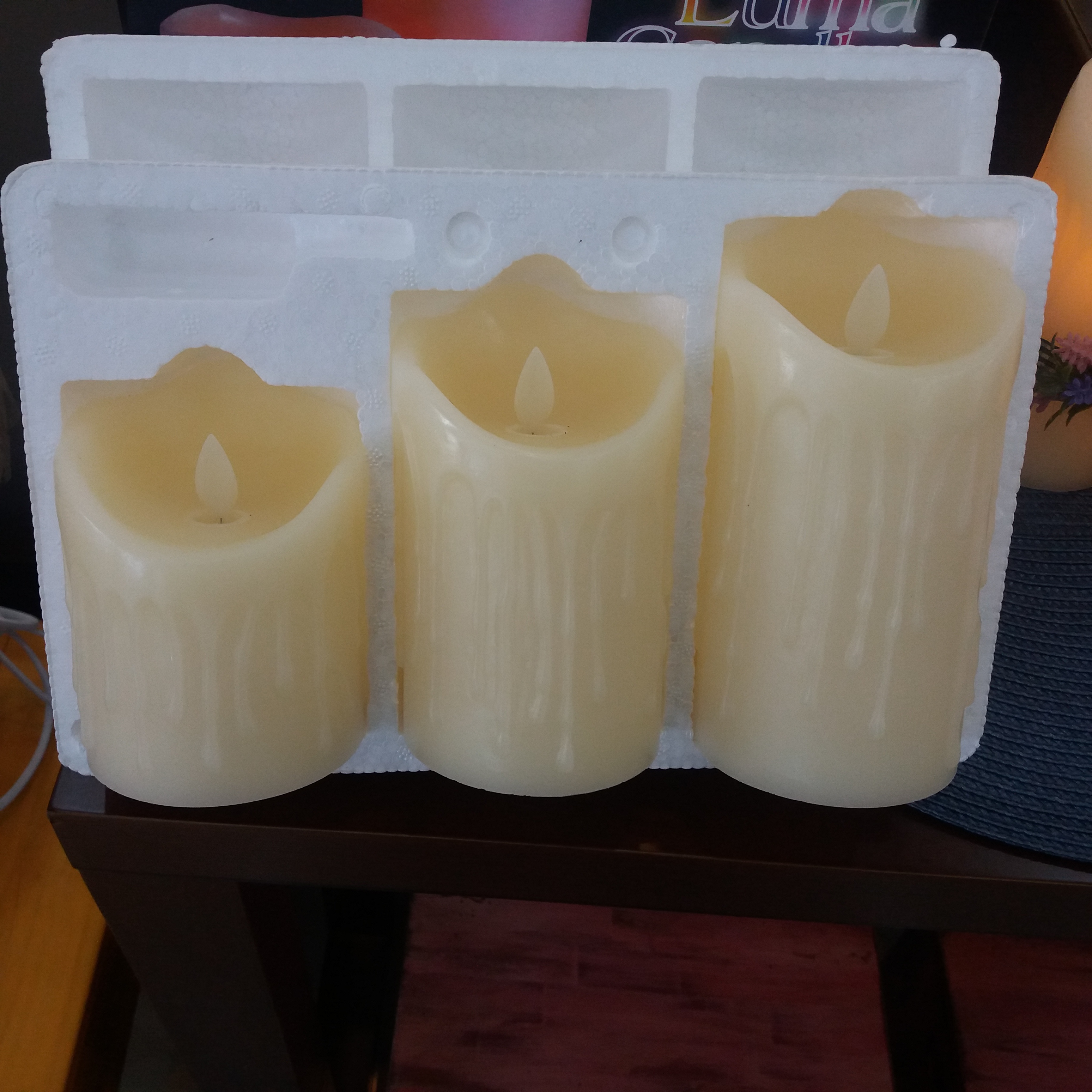 Battery LED Candle 3p Set Christmas Decoration Hom