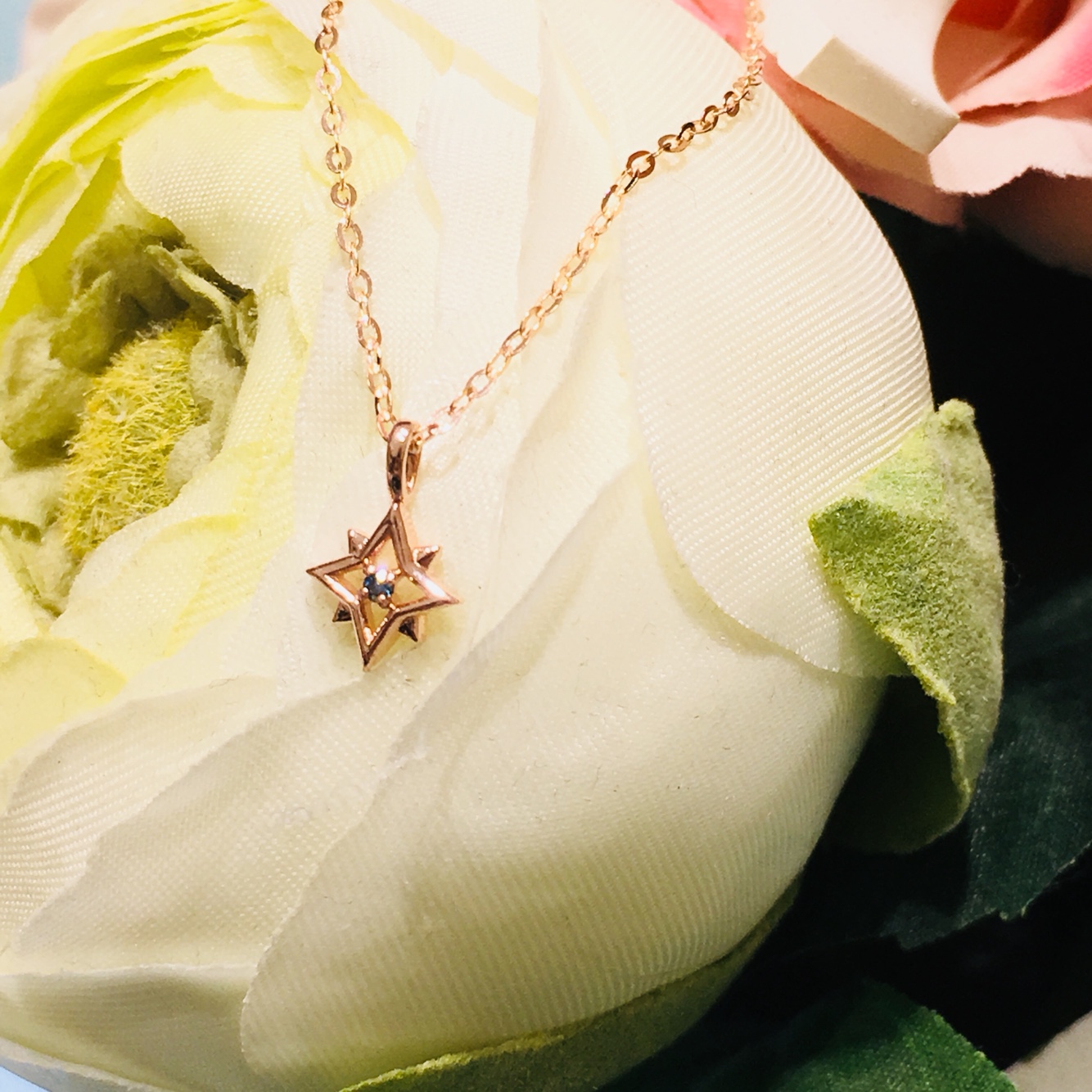 Lloyd Blue DIA Cross Necklace LNF17027D Christmas 